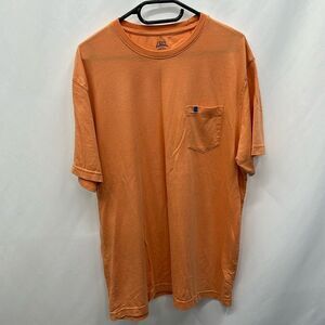 Izod Saltwater orange/peach shirt sz L